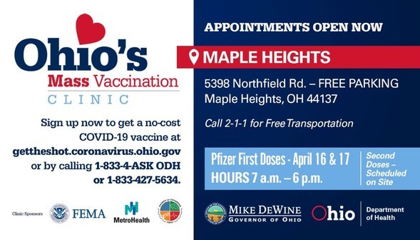 Maple Heights Mass Vaccination Clinic