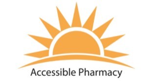 Graphic of Rising Sun with Text Accessible Pharmacy