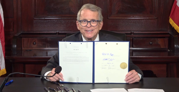 Governor DeWine signs Senate Bill 30. 