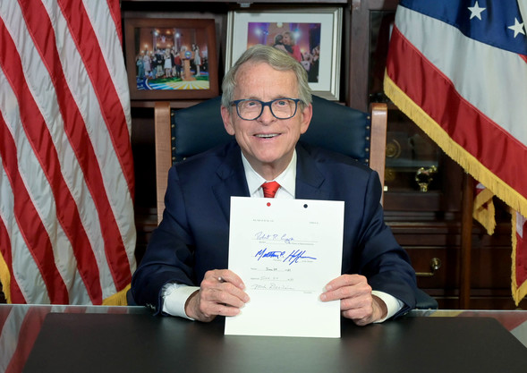 Governor Mike DeWine With Signed Operating Budget