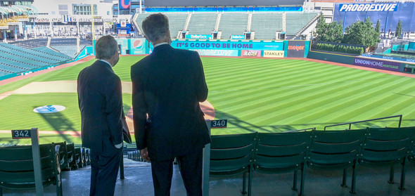 Governor DeWine at Progressive Field