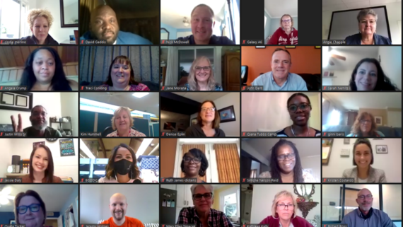 zoom meeting collage of cctc partners meeting