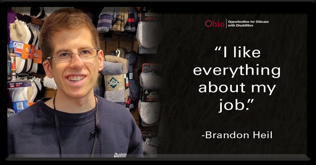  Photo of young man  with quote "I like everything about my job."