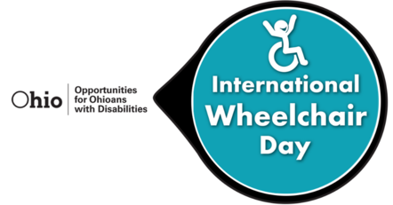 Graphic/logo: International Wheelchair Day with OOD logo