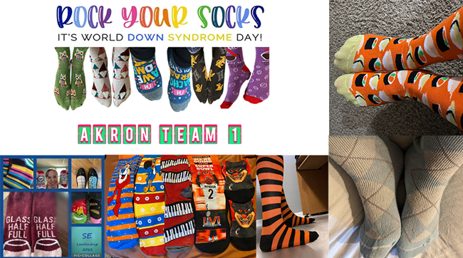  Collage of sock photos