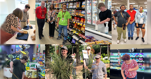 Photos of six different participants at their Summer Youth work setting