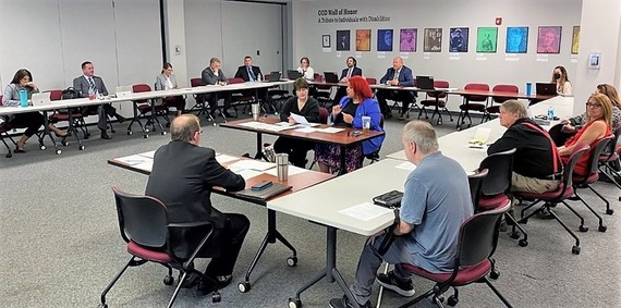 Photo of Council members meeting