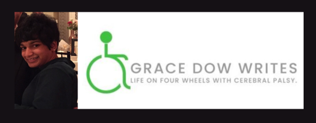 Grace Dow writes life on four wheels with cerebral palsy
