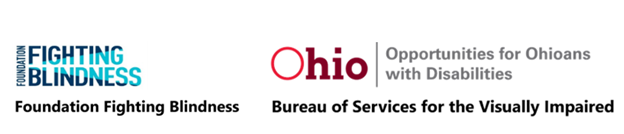 Foundation Fighting Blindness and Opportunities for Ohioans with Disabilities Bureau of Services for the Visually Impaired logos