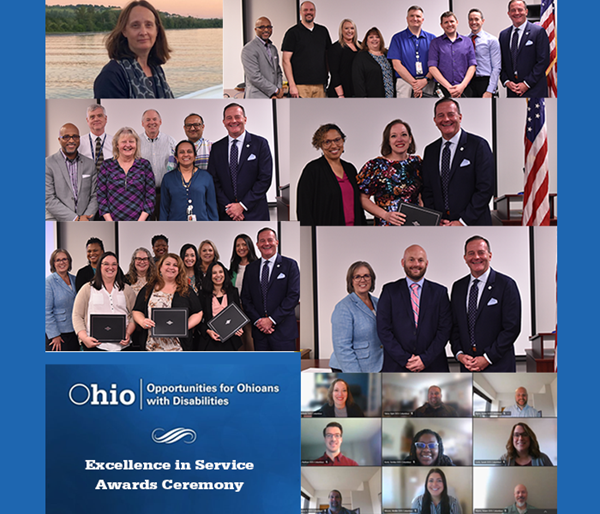 photo collage of OOD employee award nominees and recipients