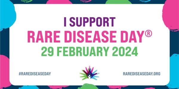I Support Rare Disease Day 29 February 2024 graphic