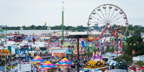 Aerial view of the Ohio State Fair.