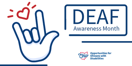 Deaf Awareness Month graphic