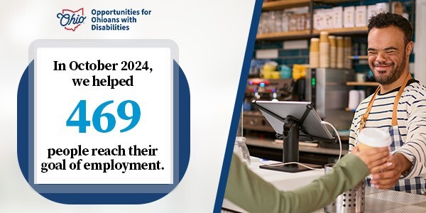 In October 2024, we helped 469 people reach their goal of employment.