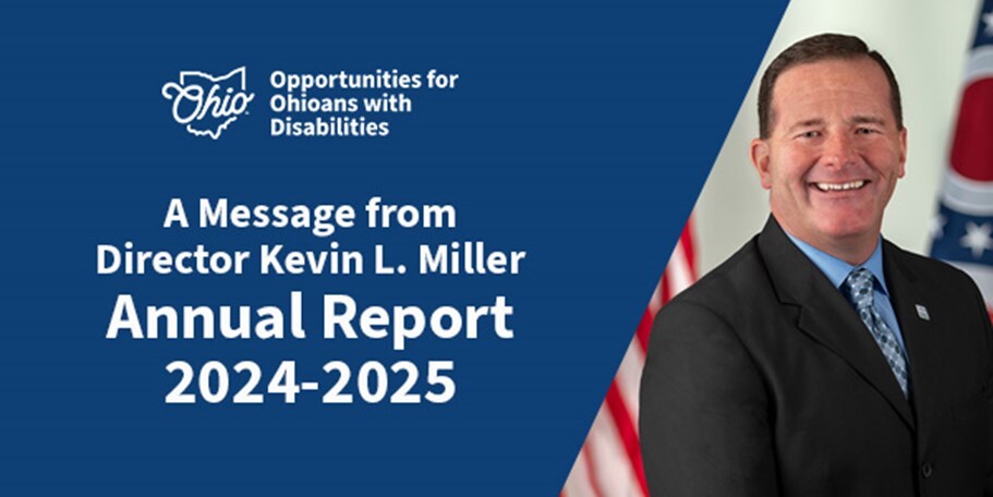 Headshot of Director Miller. Text: A Message from Director Kevin L. Miller. Annual Report 2024-2025.