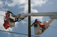 Electric line worker