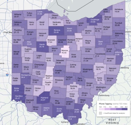 Phone Tapping Map