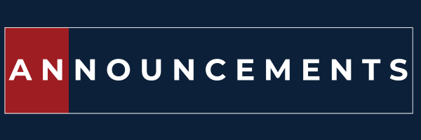 Annoucements