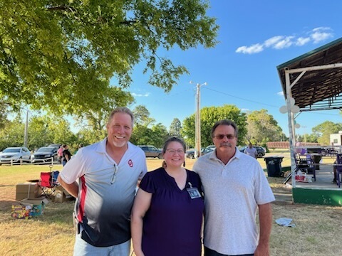 City of Andarko officials with Field Representative Bonnie Johnson