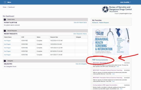 PMP Announcements Image