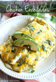 salsa verde chicken enchiladas