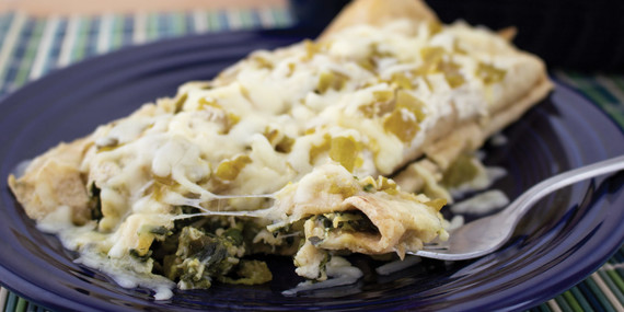 chicken and spinach enchilladas