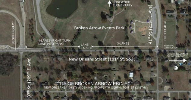 New Orleans Street widening project