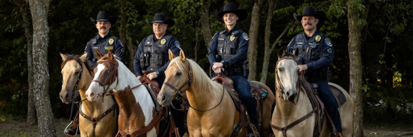 Broken Arrow Police Department officers on horseback