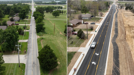 Before and After of New Orleans Street between 209th and 2015th east avenues