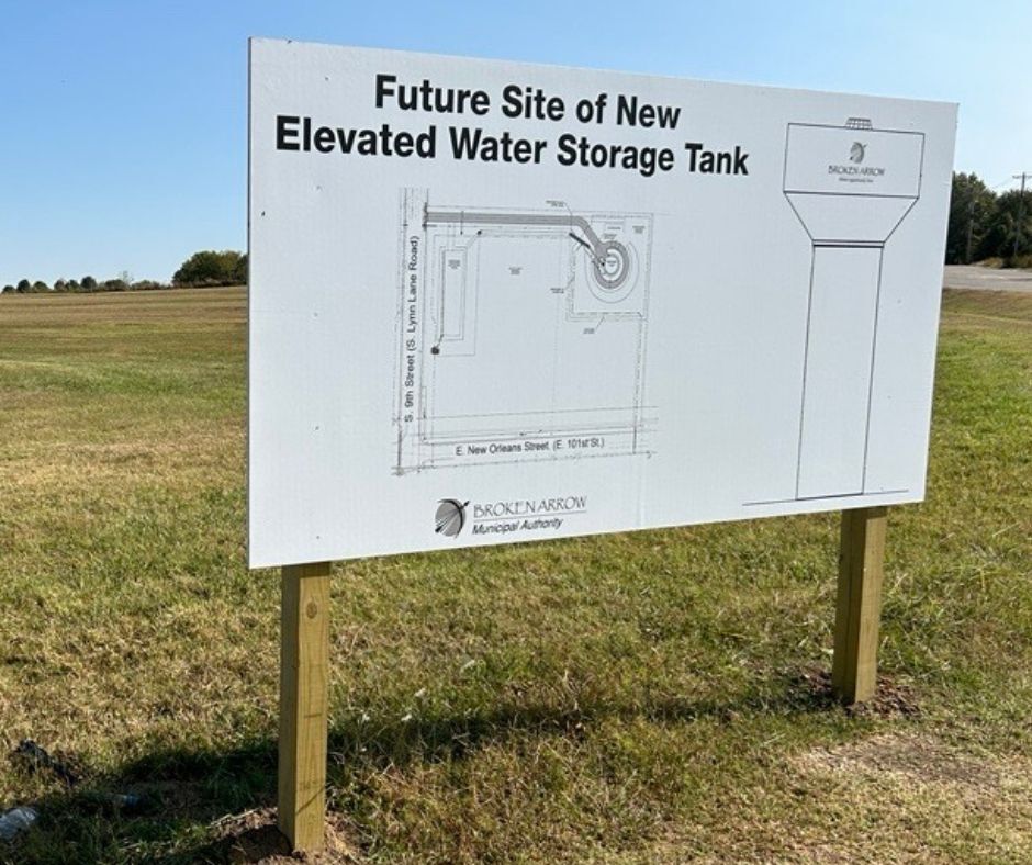 This is the land that will be the site for the new water tower that is coming to south BA.