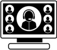icon showing computer monitor