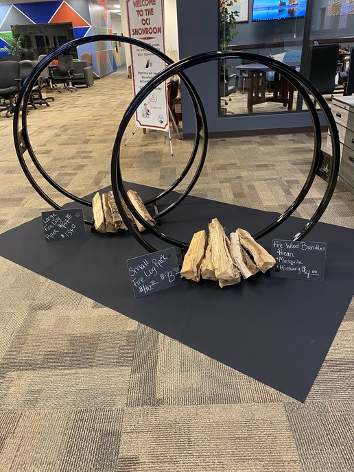 Fire log rack