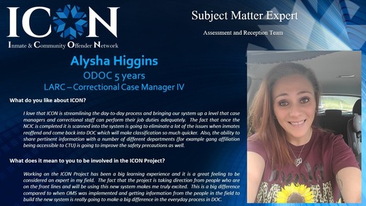 ICON Subject Matter Expert Alysha Higgins