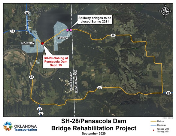 SH-28 Pensacola Detour Route