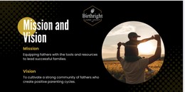 Birtright Living Legacy logo with mission statement and vision statement