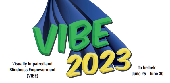 Logo, VIBE 2023, Visually Impaired Blindness Empowerment
