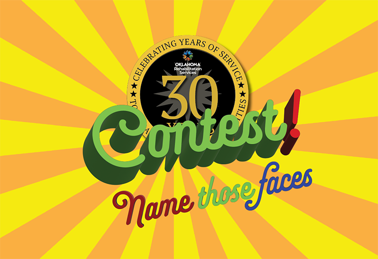 DRS 30th anniversary logo with words contest! Name those faces.