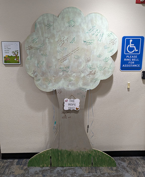 Hope tree display.