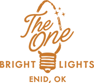 logo, The One, Bright Lights, Enid, Oklahoma