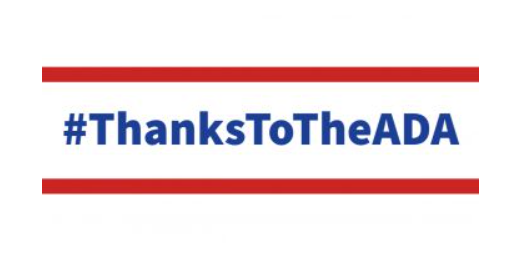 ADA hashtag logo #ThankstotheADA.