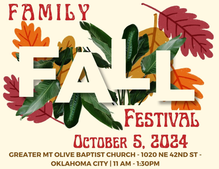 Graphic, Family Fall Festival, details in paragraph below