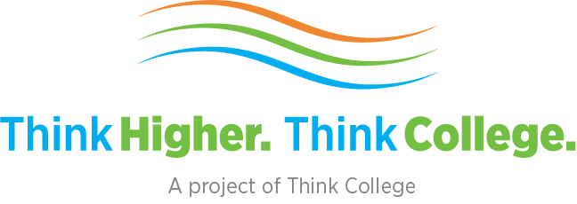 logo, Think Higher. Think College, a project of Think College