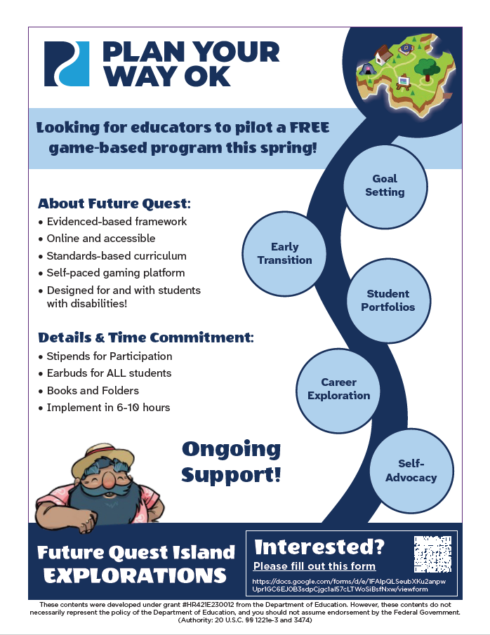 Flyer, Future Quest Pilot, details in paragraph below