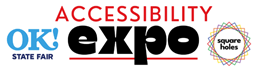 logo, OK! State Fair Accessibility Expo, details in paragraph below