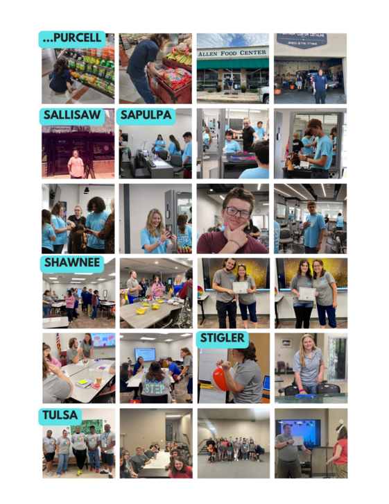 image, Photos of participants and staff from  BEST STEP in Purcell, Sallisaw, Sapulpa, Shawnee, Stigler, and Tulsa