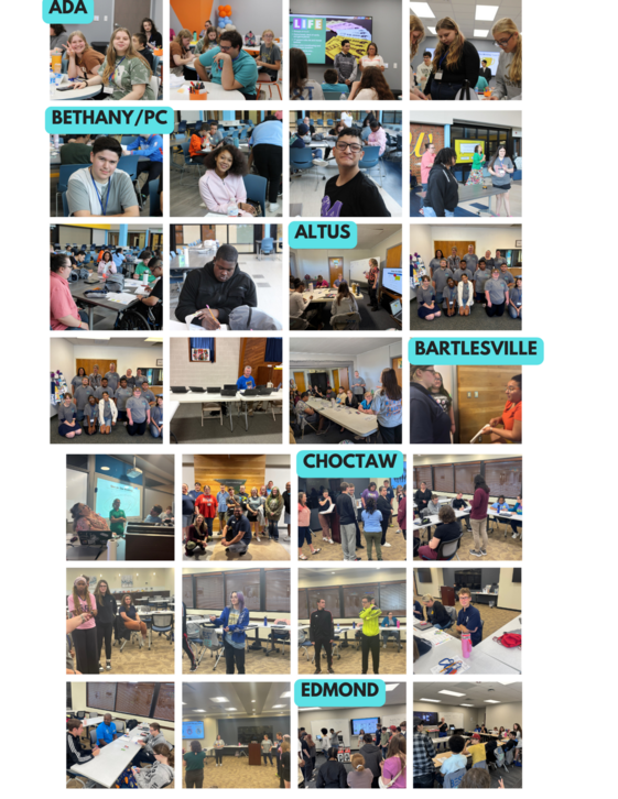 image, photos of participants and staff at BEST STEP in Ada, Bethany/Putnam City, Altus, Bartlesville, Choctaw, Edmond