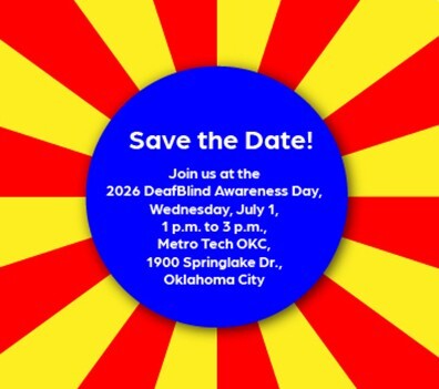 Flyer, DeafBlind Awareness Day, details in paragraph below
