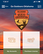 GoOutdoors Oklahoma mobile app preview
