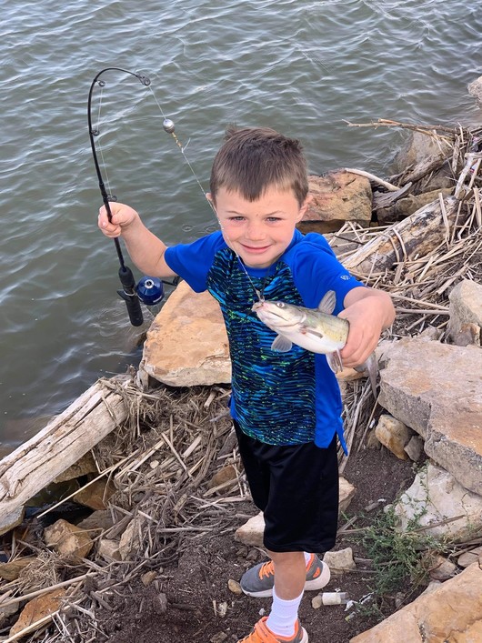 Fletcher Shannon fishing Lake Carl Etling 