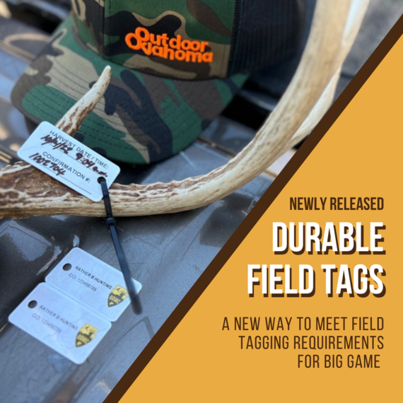 New Field Tags on Go Outdoors Oklahoma Outdoor Store Provide Option for Big Game Hunters